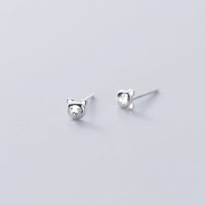 Boucle D'Oreille Ours Tête Or