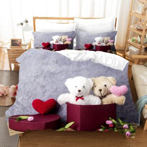 housse de couette ours blanc