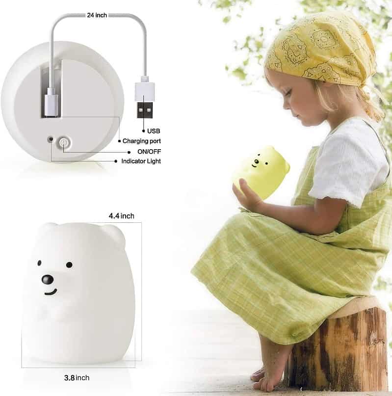 Veilleuse Ourson Avec Télécommande – Image 6