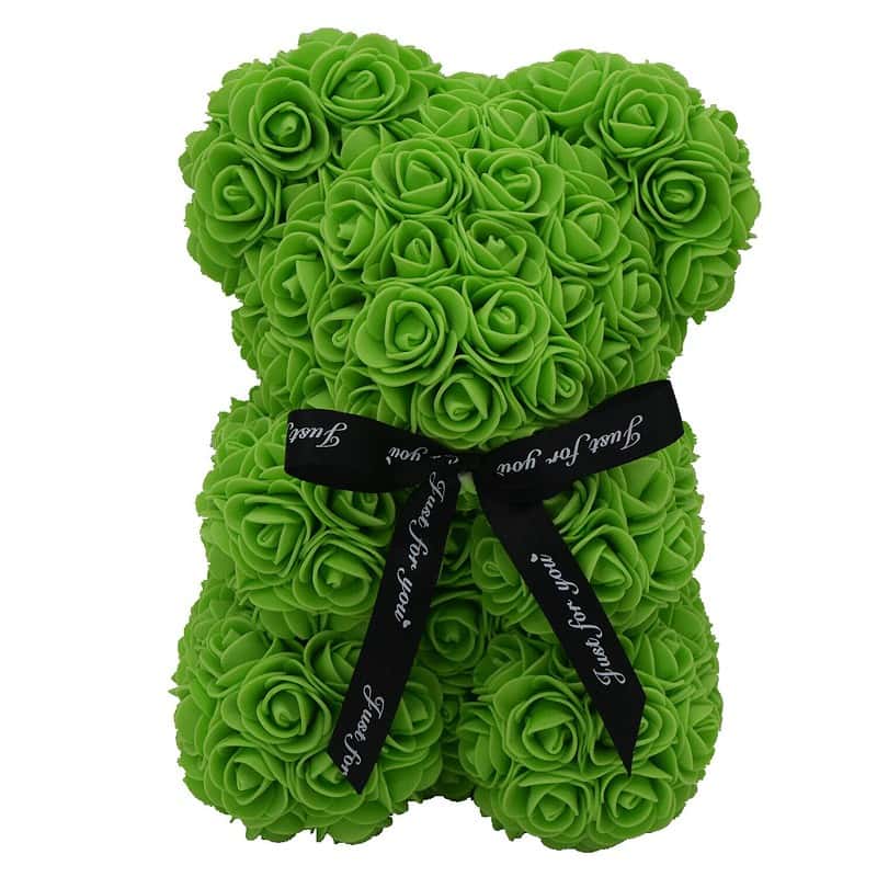 Ours Saint Valentin En Roses Éternel Couleur Orange – Image 15
