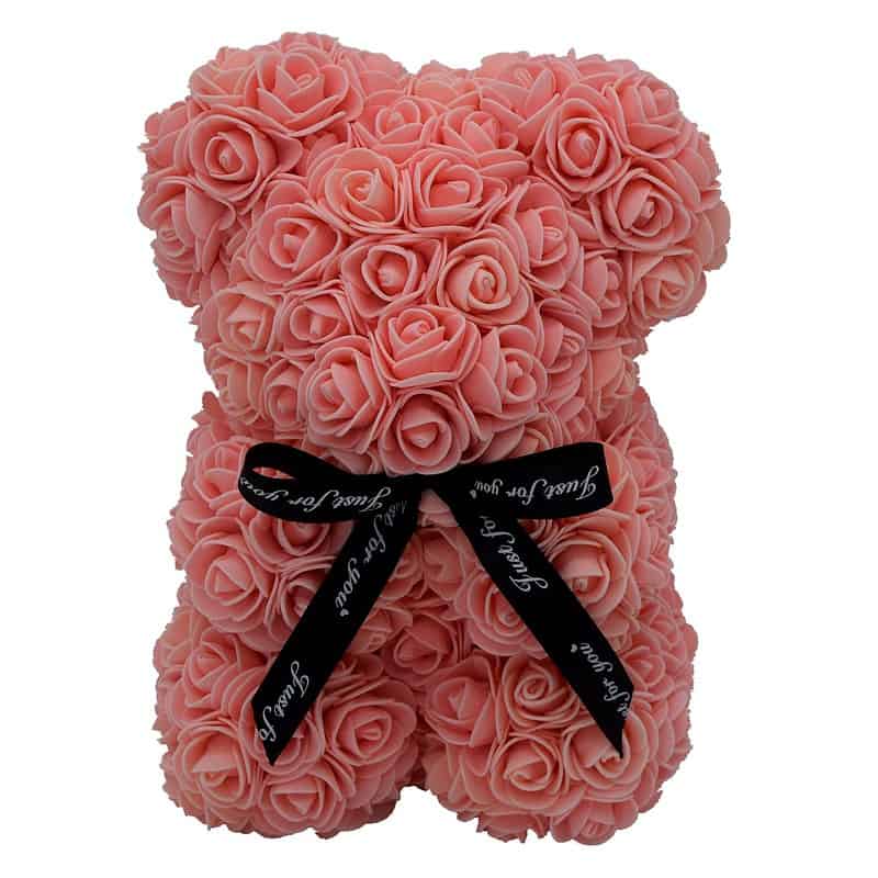 Ours Saint Valentin En Roses Éternel Couleur Orange – Image 27