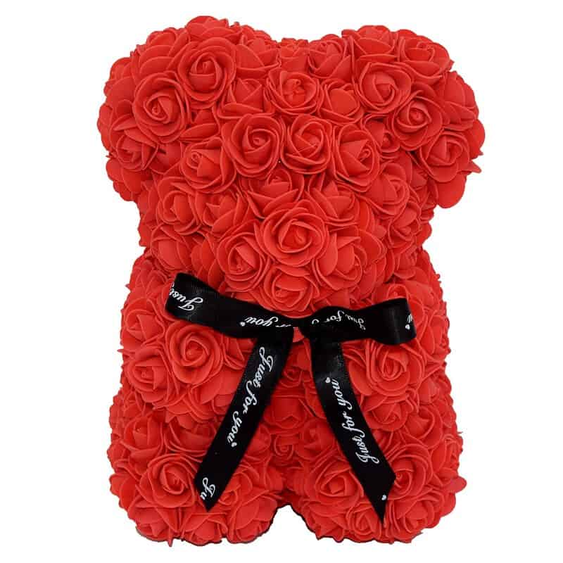 Ours Saint Valentin En Roses Éternel Couleur Orange – Image 10