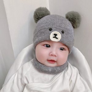 Bonnet Ours Bébé "Oreille Ours"