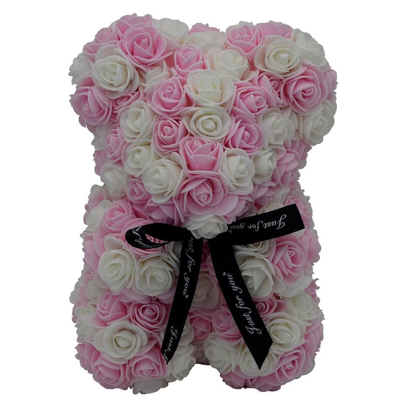 Ours Saint Valentin En Roses Éternel Couleur Orange – Image 28