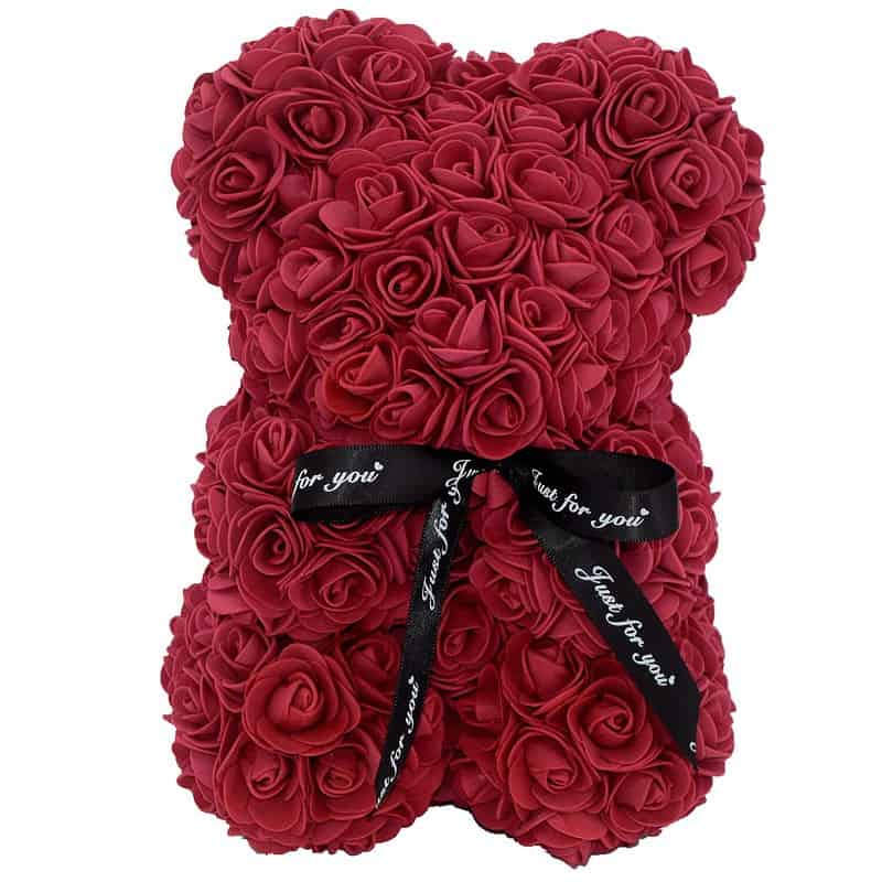 Ours Saint Valentin En Roses Éternel Couleur Orange – Image 25