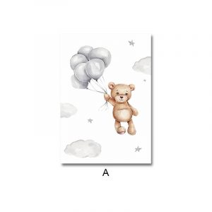 Toile Ourson Chambre Bébé