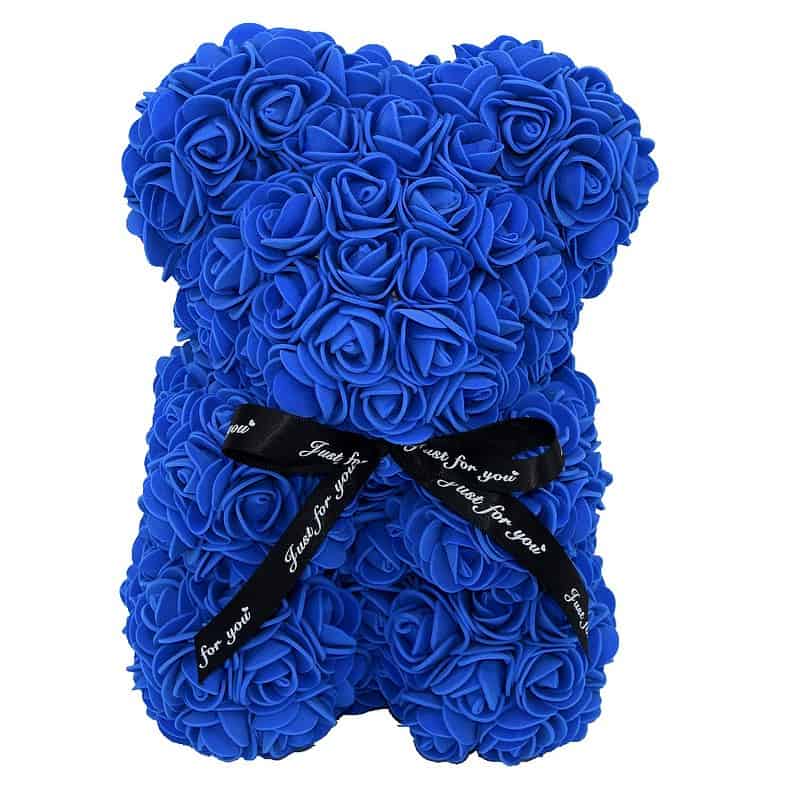 Ours Saint Valentin En Roses Éternel Couleur Orange – Image 2