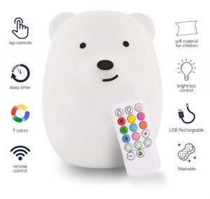Veilleuse Ourson Avec Télécommande