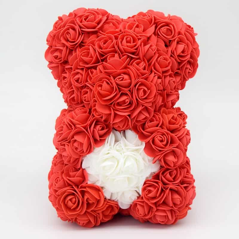 Ours Saint Valentin En Roses Éternel Couleur Orange – Image 22