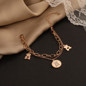 Bracelet Ours Or Rose