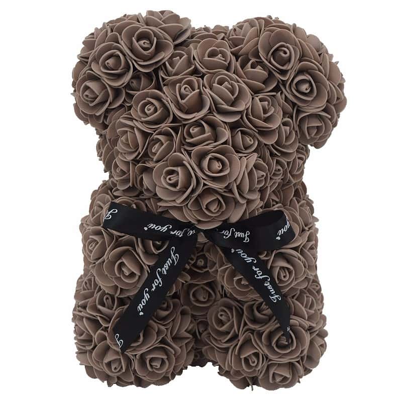 Ours Saint Valentin En Roses Éternel Couleur Orange – Image 11