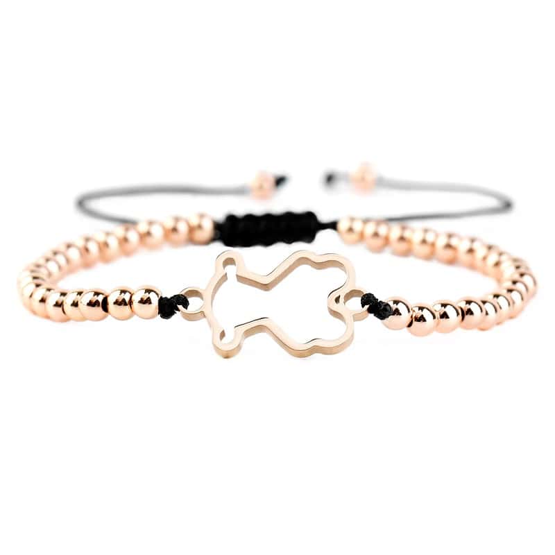 bracelet ourson cordon