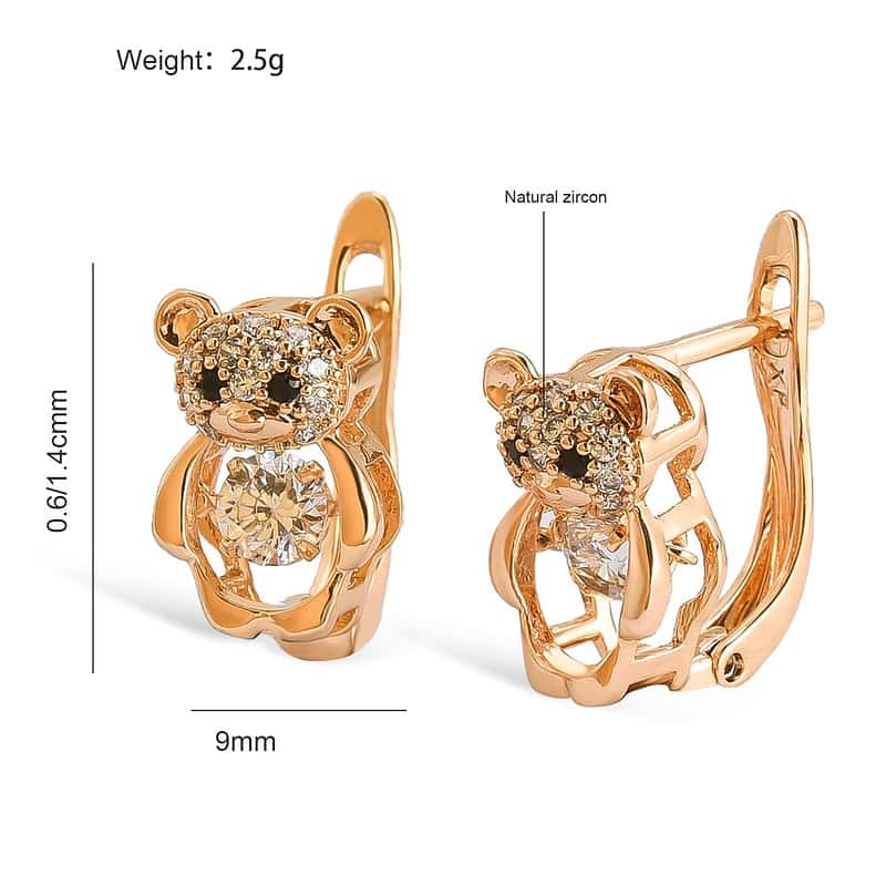 Boucle D'Oreille Ourson Magique