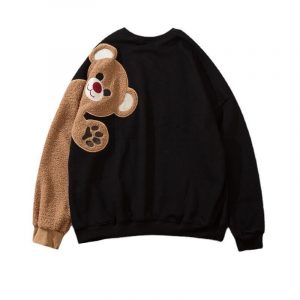 Pull Ours Brun Ras De Coup