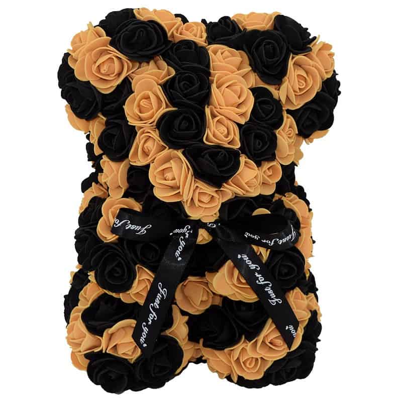 Ours Saint Valentin En Roses Éternel Couleur Orange – Image 23